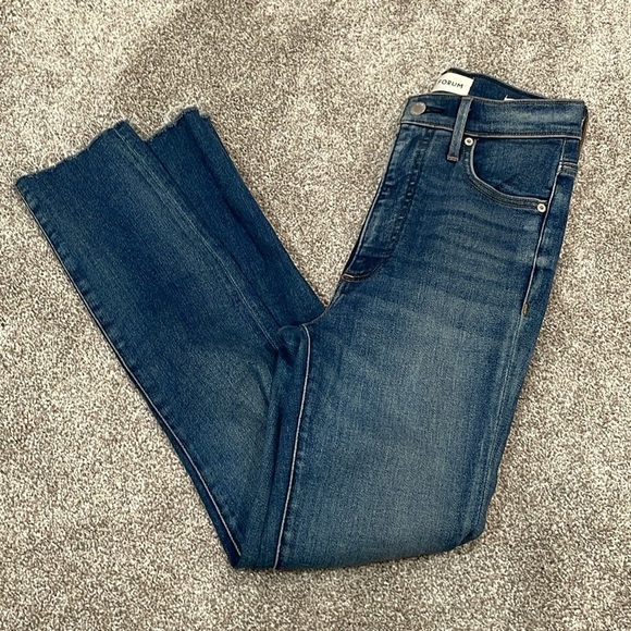 EC Denim Forum The Lola High Rise Skinny Cropped Jeans - Size 26 - Picture 3 of 4